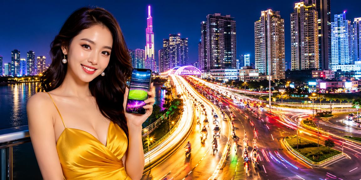 Không khí cá cược thể thao neon sôi động tại Hồ Chí Minh về đêm