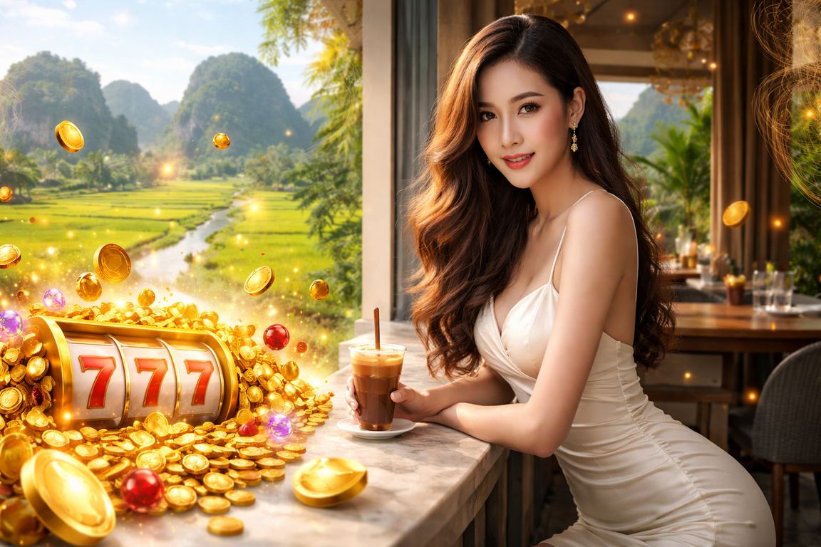 Chơi slot game trên điện thoại tại quán cà phê Ninh Bình